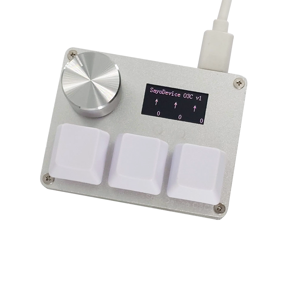 Silver SayoDevice O3C ready to configure