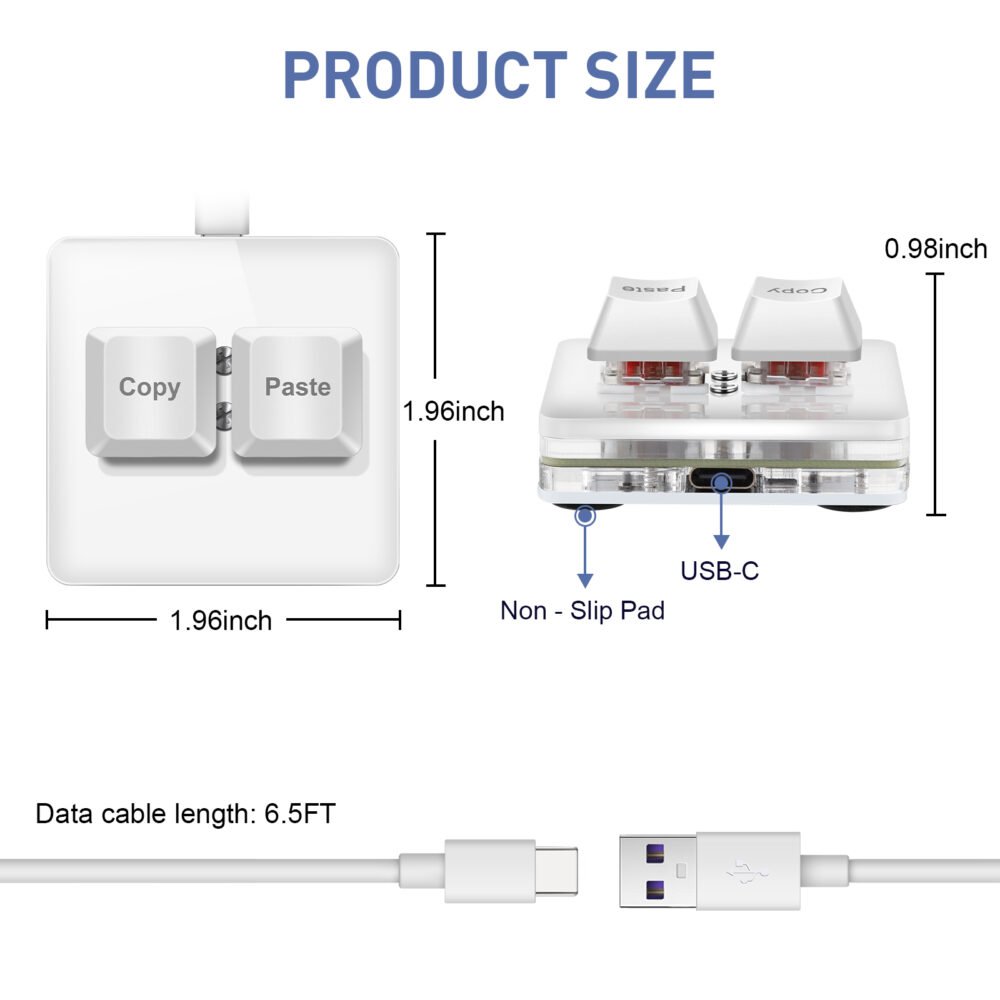 Two-Key Programmable Macro Pad